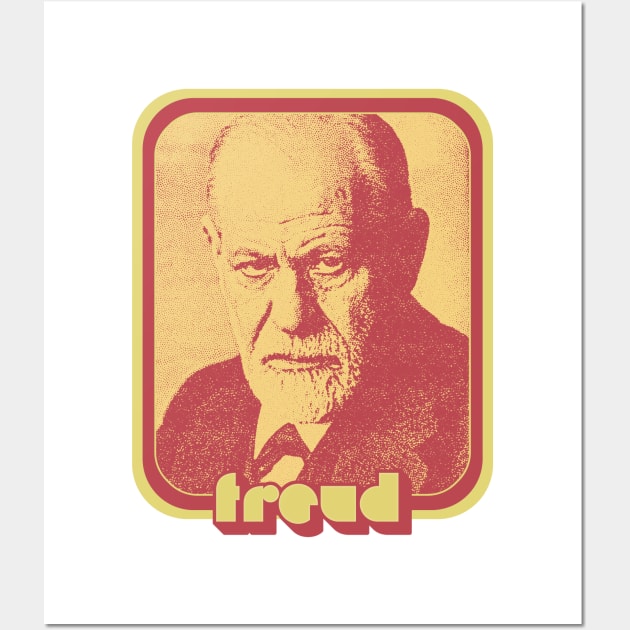 Sigmund Freud // Retro Aesthetic Fan Art Design Wall Art by DankFutura